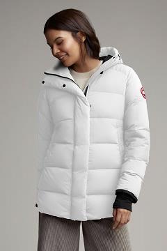 Chamarras Canada Goose Mujer Mexico - Alliston Chaqueta De Plumas Blancos UI2531896